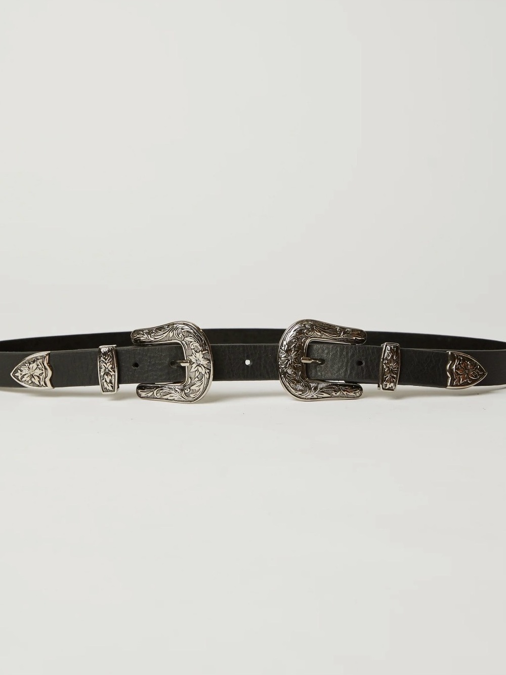 B Low The Belt Baby Bri Bri Double Buckle Leather Waist Belt